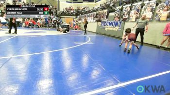 46 lbs 5th Place - Kyren Hiracheta, Carl Albert vs Weston Hall, Rough Riders