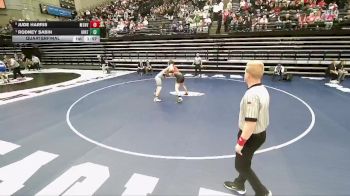 4A 215 lbs Quarterfinal - Rodney Sabin, Uintah vs Jude Harris, Mountain View