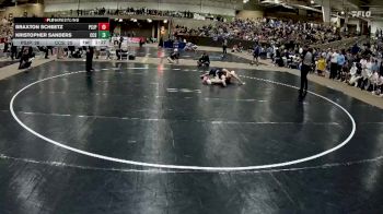 113 lbs Semis (4 Team) - Kristopher Sanders, Chattanooga Christian School vs Braxton Scheetz, Pope Saint John Paul II Preparatory School