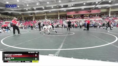 85 lbs Champ. Round 1 - Blake Eck, Brawlers vs Bentley Lohmeier, Manhattan
