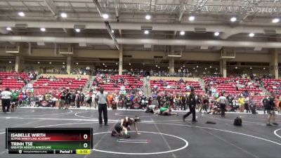 45 lbs Semifinal - Isabelle Wirth, SlyFox Wrestling Academy vs Trinh Tse, Greater Heights Wrestling
