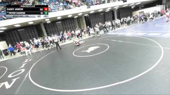 126 lbs Champ. Round 3 - Peter Kabene, West Aurora vs Casey Janicki, Unattached