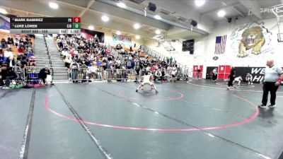 106 lbs 1st Place Match - Luke Loren, St. John Bosco vs Mark Ramirez, Palm Desert