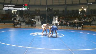 141 lbs Finals (2 Team) - Jameal Agnew, Pratt Community College vs Evan Rodriguez, Cowley College