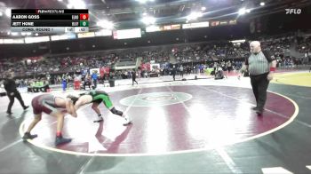 126 lbs Cons. Round 1 - Aaron Goss, Elko vs Jett Hone, Blackfoot