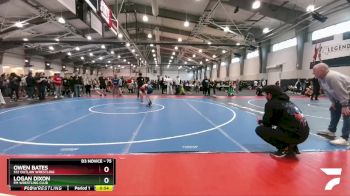 75 lbs Cons. Round 1 - Owen Bates, 512 Outlaw Wrestling vs Logan Dixon, FM Wrestling Club