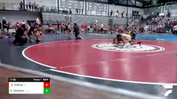 77-85 lbs Champ. Round 1 - Elijah Collins, Olympia Wrestling vs Eden Hickman, Lion`s Den Wrestling Academy