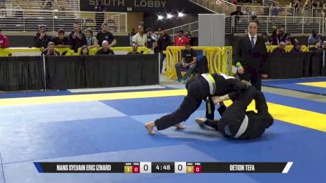 Detion Tefa vs Nans Sylvain Eric Iznard 2025 Pan Jiu Jitsu IBJJF Championship