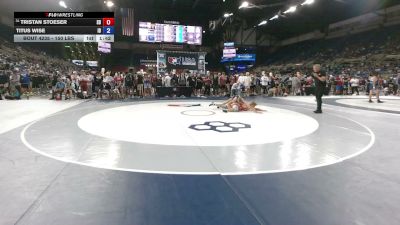 150 lbs Champ. Rd Of 128 - Tristan Stoeser, South Dakota vs Titus Wise, Idaho
