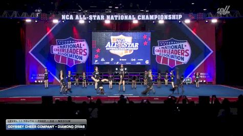 Odyssey Cheer Company - Diamond Divas [2026 L1.1 Youth - PREP - D2 - Medium] 2026 NCA All-Star National Championship