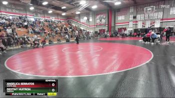 100 lbs Semifinal - Destiny Huitron, Arroyo vs Angelica Serratos, Santa Ana