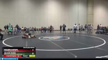 116 lbs Placement Matches (16 Team) - Devinn Dunn, Bufffalo Stampeders Wrestling vs Holden Kapsos, Backyard Boyz White