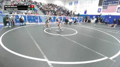 105 lbs Champ. Round 2 - Nalani Reglos, Camarillo vs Katelyn Yang, Schurr