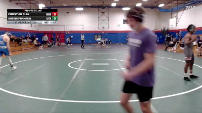 149C 1st Place Match - Christian Clay, Huntingdon vs Austin Franklin, Luther