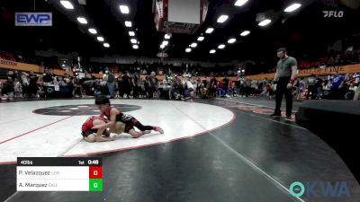 40 lbs Consolation - Paul Velazquez, Lexington Wrestling Club vs Asher Marquez, Carl Albert