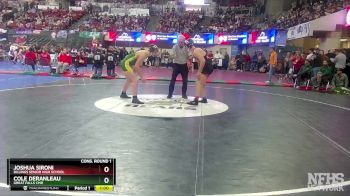 AA - 182 lbs Cons. Round 1 - Cole Deranleau, Great Falls CMR vs Joshua Sironi, Billings Senior High School