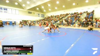 125 lbs Quarterfinal - Clarissa Cisneros, Total Kaos Wrestling Club vs Kenslie Watts, San Clemente High Girls Wrestl