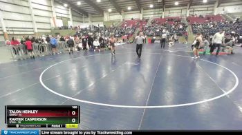 160 lbs Finals (2 Team) - Talon Heinley, Idaho vs Karter Casperson, Utah