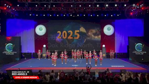 Woodlands Elite - OR - Red Angels [2025 L6 Senior Medium Semis] 2025 The Cheerleading Worlds