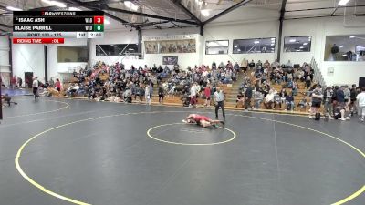 125 lbs Champ. Round 2 - Blaise Parrill, West Liberty vs Isaac Ash, Wabash