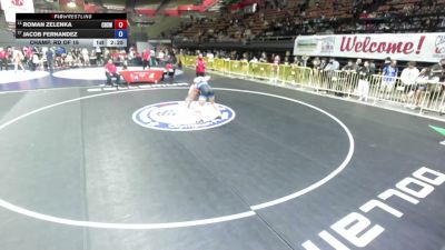 150 lbs Champ. Rd Of 16 - Roman Zelenka, Carlsbad High School Wrestling vs Jacob Fernandez
