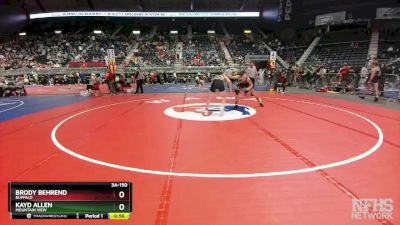 3A-150 lbs Cons. Round 1 - Kayd Allen, Mountain View vs Brody Behrend, Buffalo