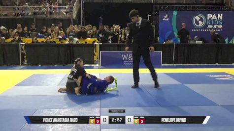 Penelope Huynh vs Violet Anastasia Razo 2025 Pan Kids Jiu-Jitsu IBJJF Championship