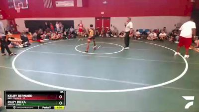 125 lbs Round 3 (6 Team) - Kelby Bernard, Best Trained vs Riley Dilka, Kansas Gold