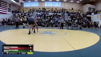 285 lbs 1st Place Match - Braylon Maurer, GLENOAK vs Scotty Edwards, CONNEAUT