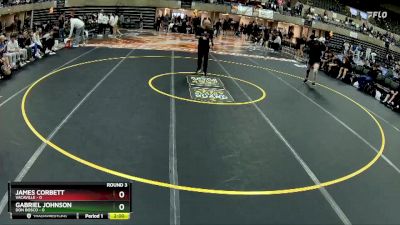 172 lbs Round 3 (4 Team) - Gabriel Johnson, Don Bosco vs James Corbett, Vacaville