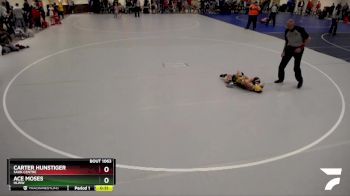 55 lbs Semifinal - Carter Hunstiger, Sauk Centre vs Ace Moses, HLWW