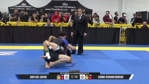 Jerome Serrano Borduas vs Aden Joel Lucero 2026 Pan IBJJF Jiu-Jitsu No-Gi Championship