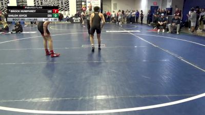 114 lbs R-16 - Brock Humphrey, Linsly School-WV vs Shiloh Joyce, Christian Brothers Acad.-NJ