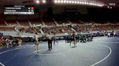 113-D3 Champ. Round 1 - Ethan Buck, Amphitheater High School vs Chrystian Owens, Mohave High School