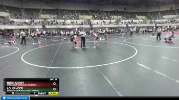 135 lbs Quarterfinal - Louis Hock, Wrightstown High School Wrestl vs Roen Carey, Sarbacker Wrestling Academy