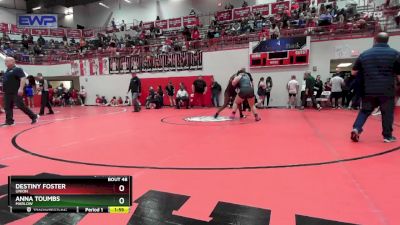 180 lbs Quarterfinal - Destiny Foster, UNION vs Anna Toumbs, MARLOW