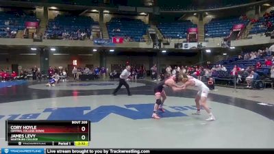 125 lbs Cons. Round 2 - Cory Hoyle, Central College (Iowa) vs James Levy, Wartburg College