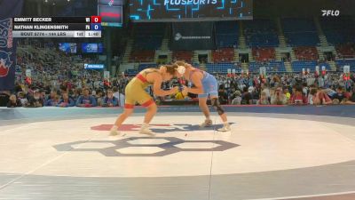 144 lbs Cons. Rd Of 128 - Emmitt Becker, WI vs Nathan Klingensmith, PA