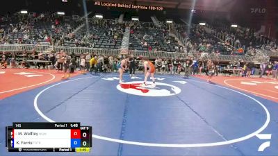 145 lbs Semifinal - McCroix Wolfley, Wyoming Underground Wrestling vs Kayleb Farris, Top Of The Rock Wrestling Club