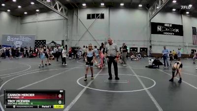 88 lbs Placement (4 Team) - Cannon Mercier, PA Alliance vs TROY MCEWEN, High Pace Wrestling