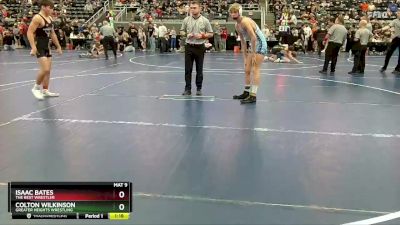 130 lbs Quarterfinal - Colton Wilkinson, Greater Heights Wrestling vs Isaac Bates, The Best Wrestler
