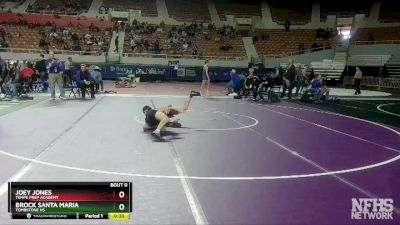 D4-113 lbs Cons. Round 1 - Joey Jones, Tempe Prep Academy vs Brock Santa Maria, Tombstone HS