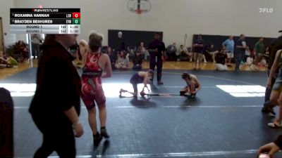 65 lbs Round 1 - Roxanna Hannah, LA Elite Wrestling vs Brayden Beshures, West Wateree Wrestling Club