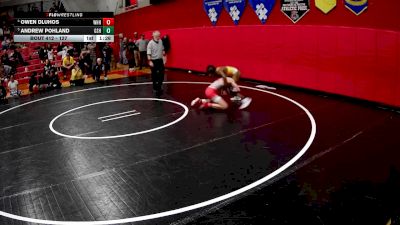 127 lbs Quarterfinal - Andrew Pohland, Greensburg Salem Hs vs Owen Dluhos, Westmont Hilltop Hs