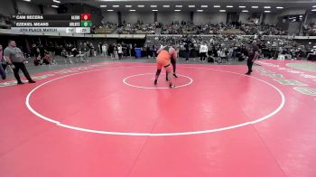 285 lbs 5th Place Match - Ezekiel Means, Fort Worth Arlington Heights vs Cam Becera, Aledo