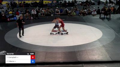 132 lbs Rnd Of 64 - Turner Campbell, WI vs Treygen Morin, ID