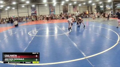 88 lbs Rd# 6- 9:00am Saturday Final Pool - Cole Martin, Backyard Brawlers vs Greyson McDonald, Dynasty RED