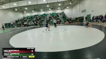 120 lbs Quarterfinal - Lilly Quintanilla, Thermopolis vs Dally Lamoreuax, Mountain View