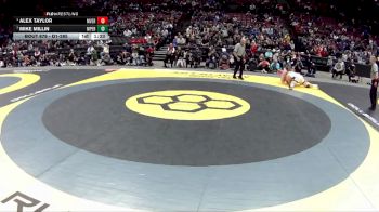 D1-285 lbs 1st Place Match - Alex Taylor, Mount Vernon vs Mike Millin, Mass. Perry