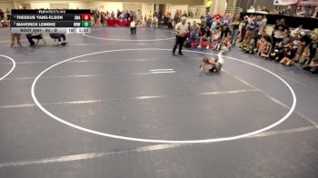 8U - D 1st Place Match - Theseus Yang-Elson, Summit Wrestling Academy vs Maverick Lembke, Westfield Razorbacks Wrestling